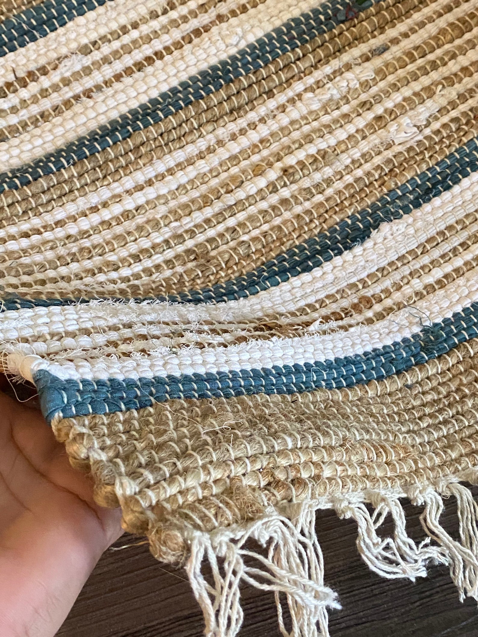 Boho tassels rug / jute rug / home decor rug Etsy