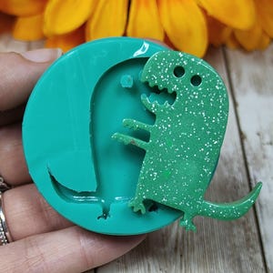 Silikonform Süßer und netter Dinosaurier, für Harz- und Fimo-Kreationen