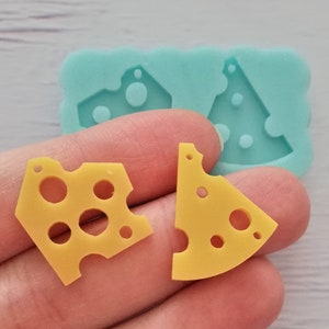Cheese silicone mold for resin and polymer clay creations