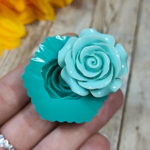 Rose silicone mold 3cm for resin, plaster, wax, soap and polymer clay creations