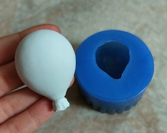 Stampo Palloncino 4x5 cm in silicone per creazioni in resina, gesso, cera e paste polimeriche