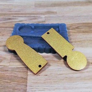 Shopping cart token coin silicone mold for resin creations