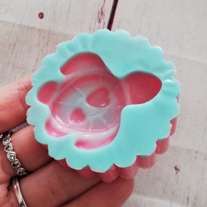 Turtle with hearts silicone mold for resin and polymer clay creations