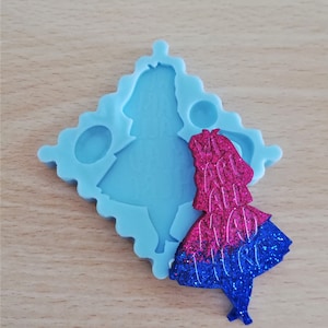 Stampo "We're all mad here" in silicone per creazioni in resina e fimo