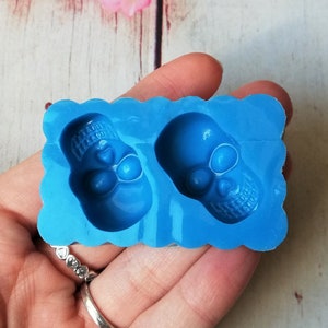 Skulls silicone mold for resin and polymer clay creations