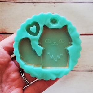 Kat siliconen mal voor hars- en fimo-creaties