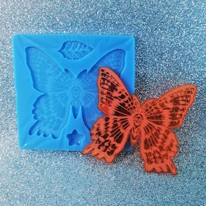 Moth Butterfly silicone mold 8cm for resin, plaster, wax, soap, candle, jesmonite and polymer clay creations