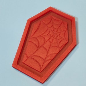 Coffin Tray with webs mould, trinket dish or frame for resin and plaster creations