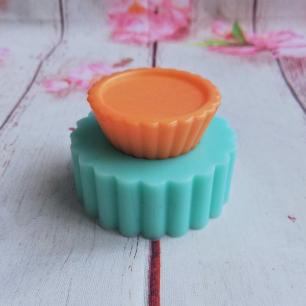 Moule à tarte en silicone de 5 cm pour créations en résine, pâte polymère, plâtre, savon et cire