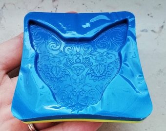Sphynx cat silicone mold for resin and polymer clay creations