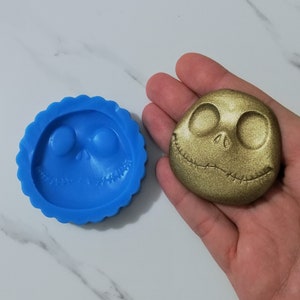 Stampo Scheletro Faccia 5 cm in silicone per creazioni in resina, gesso e paste polimeriche