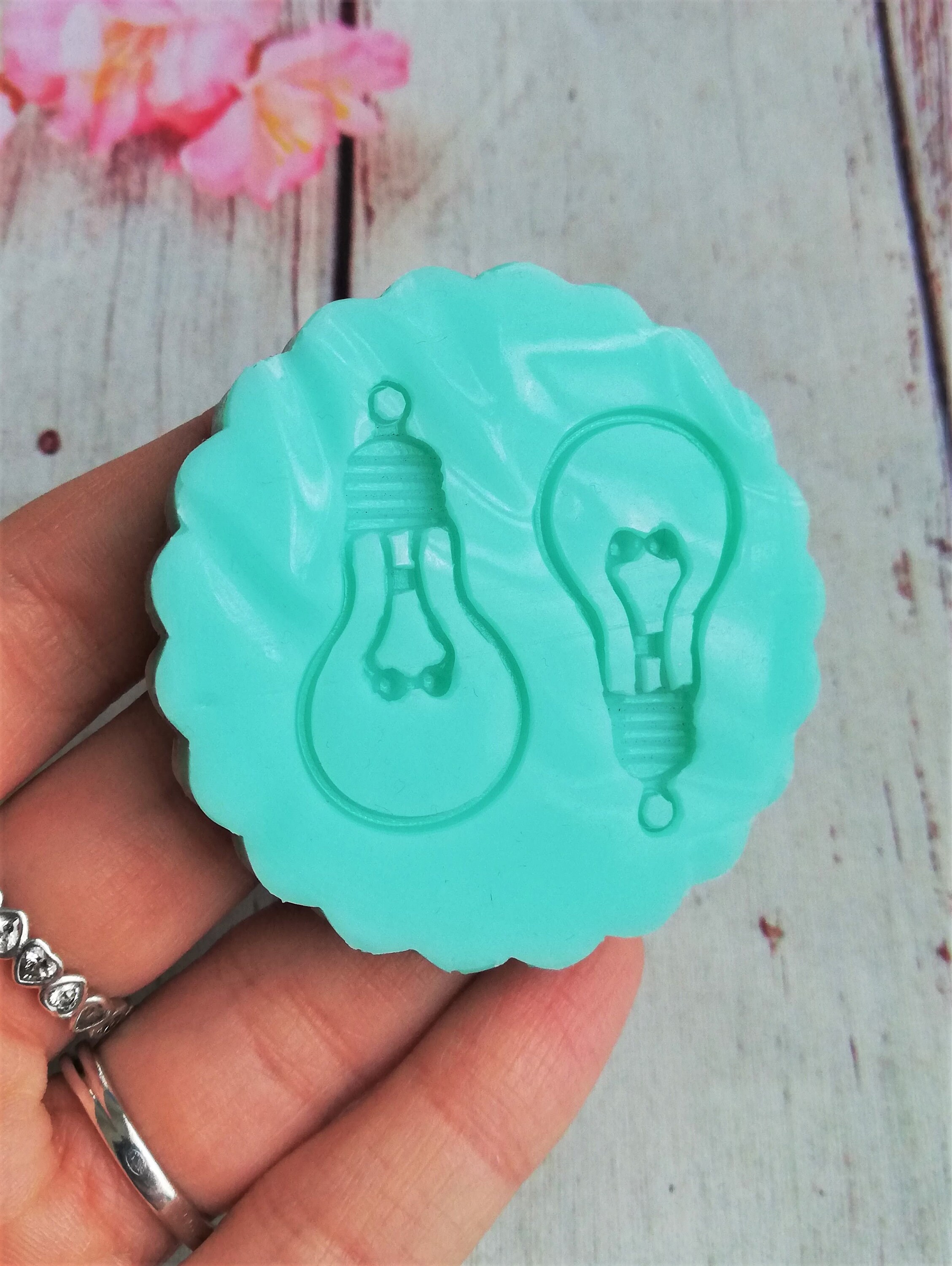 Light Bulb Silicone Mold for Resin and Polymer Clay Creations Etsy UK