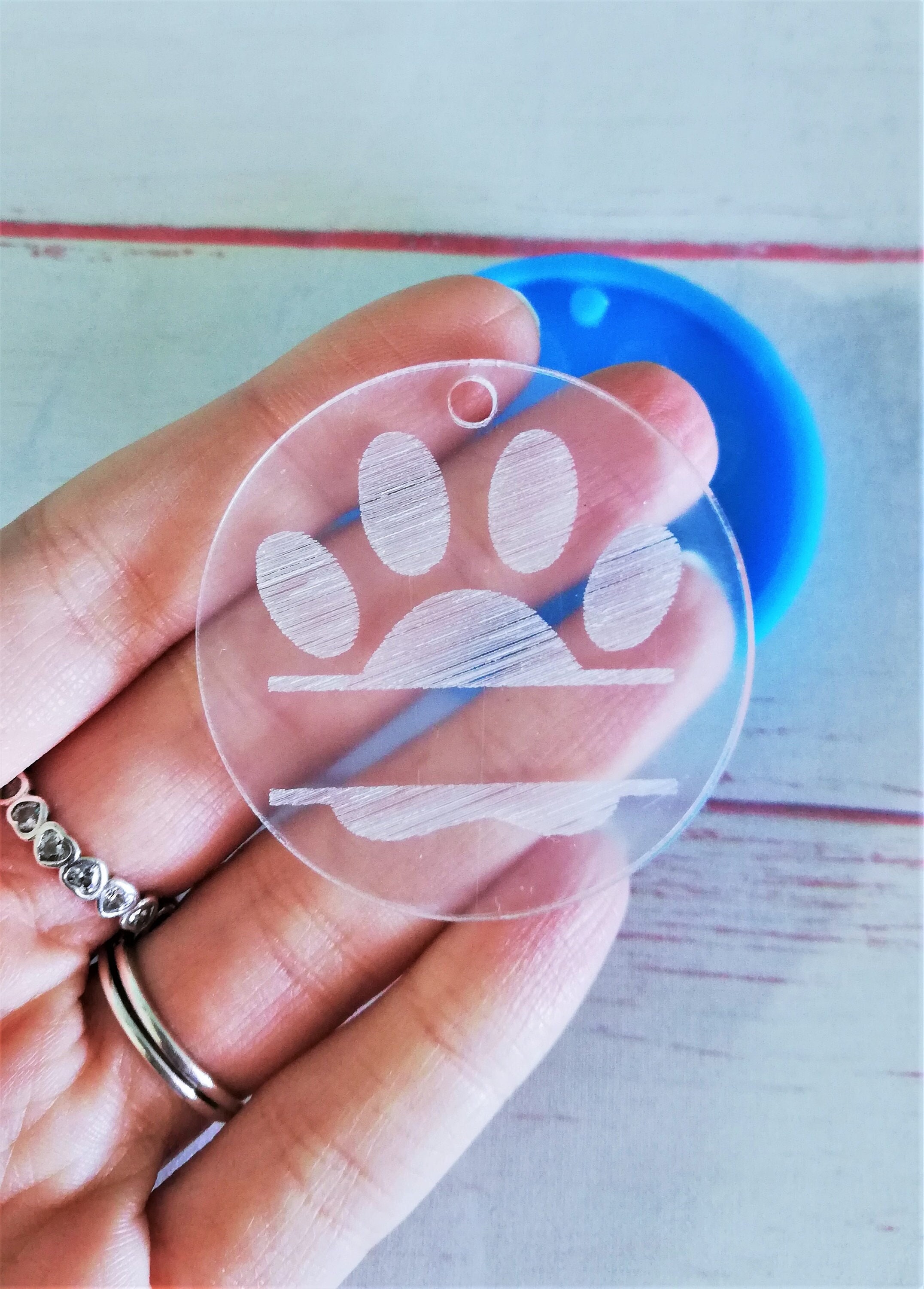 リング Paw Name Tag Silicone Mold for Resin and Polymer Clay Creations - Etsy