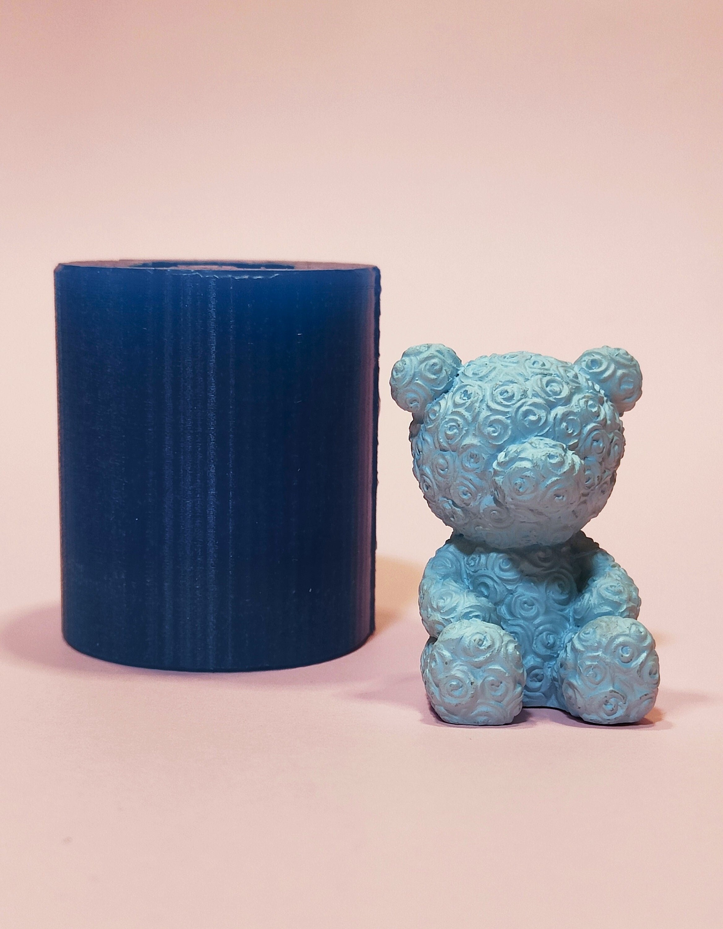 Geometric Bear Resin Silicone Mold-cartoon Bear Candle Mold-bear