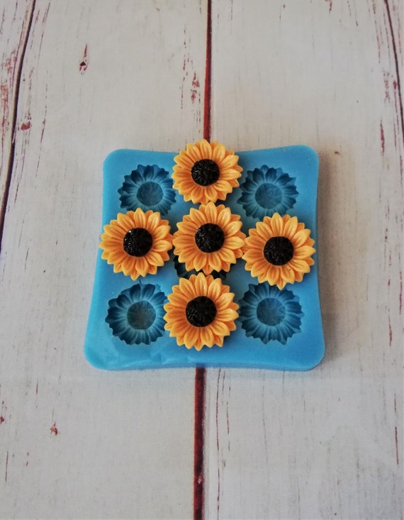 Sunflower Mini Flower Mold Silicone Chocolate DIY Handmade Model Baking  Fondant Making Drop Glue Decoration Mobile Phone Case