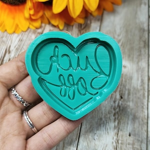 Hartvorm met scheldwoord 5 cm voor creaties in hars, gips, zeep, was, kaarsen, jesmoniet en polymeerklei