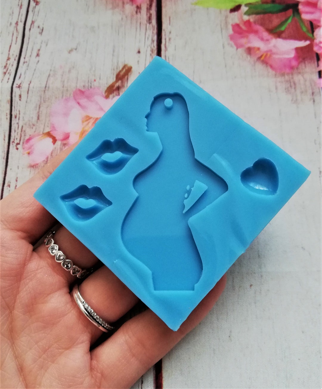 Pregnant Mom Silicone Mold for Resin and Polymer Clay Etsy