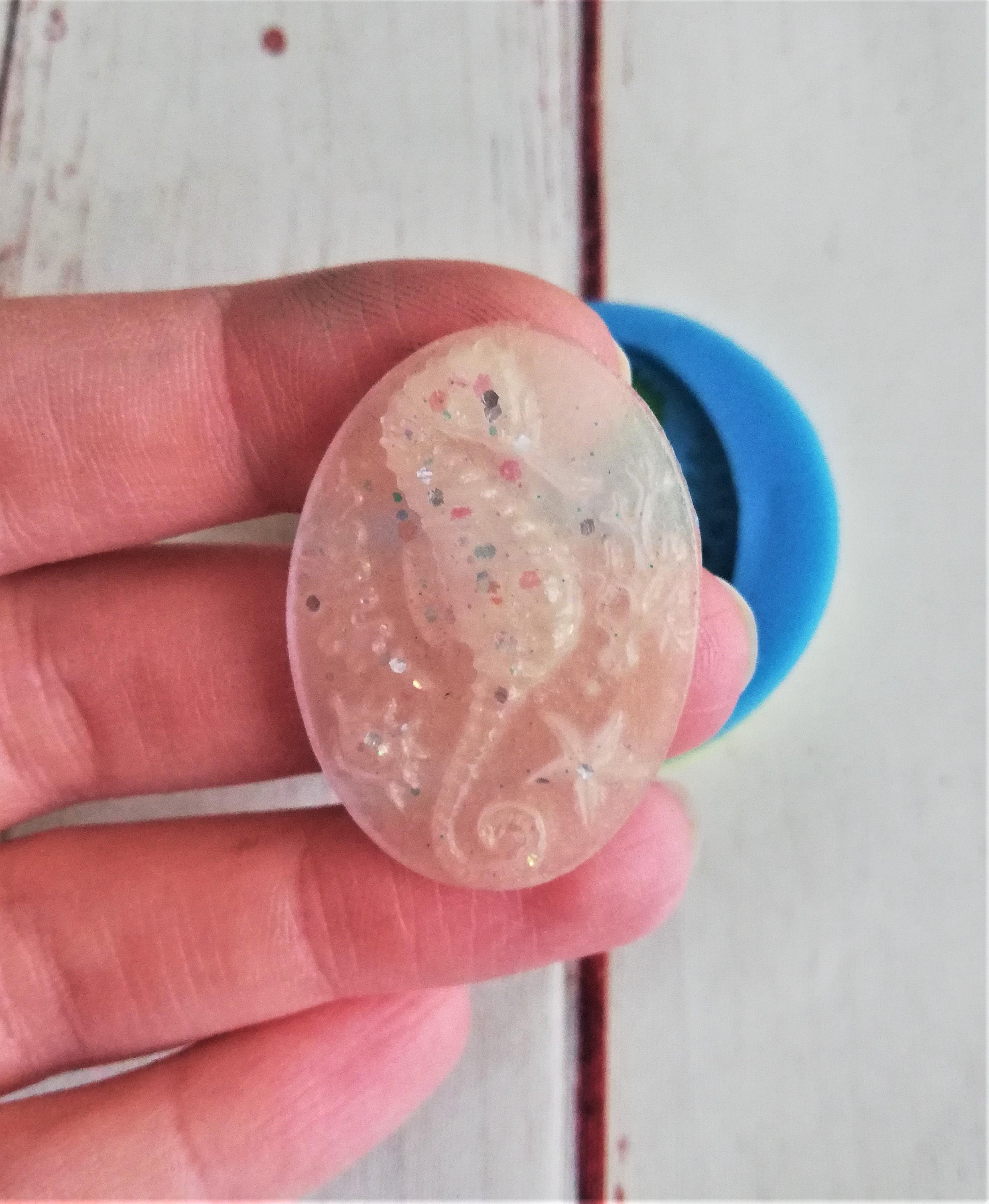 Stampo in silicone a forma di cavalluccio marino per creare uno splendido pony marino - Stampo per fondente, cioccolato, caramelle, gioielli, resina, metallo, argilla, fimo, sapone (874) - Italia