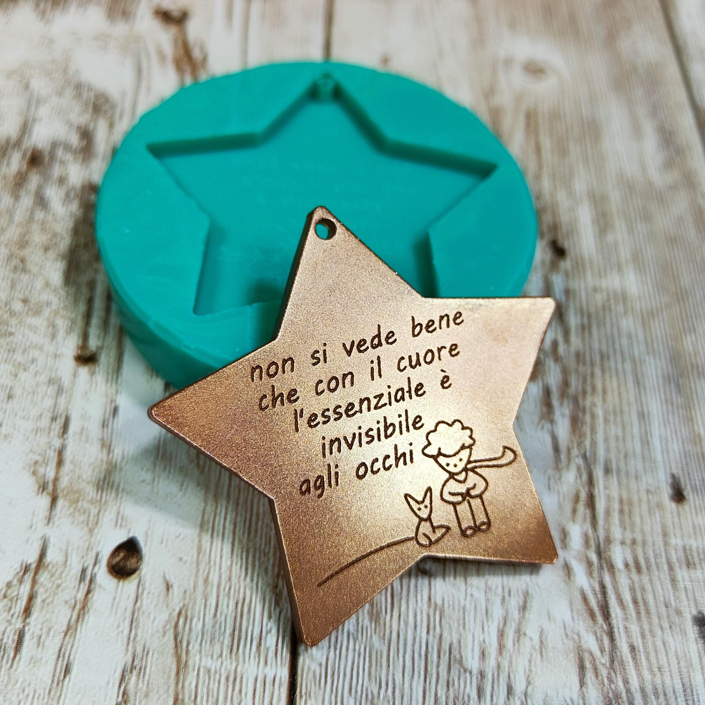 STAMPO SILICONE MULTIPLO 3PZ PALLONCINI PICCOLO PRINCIPE 5CM -GESSO- BOMBONIERE-REGALO altro