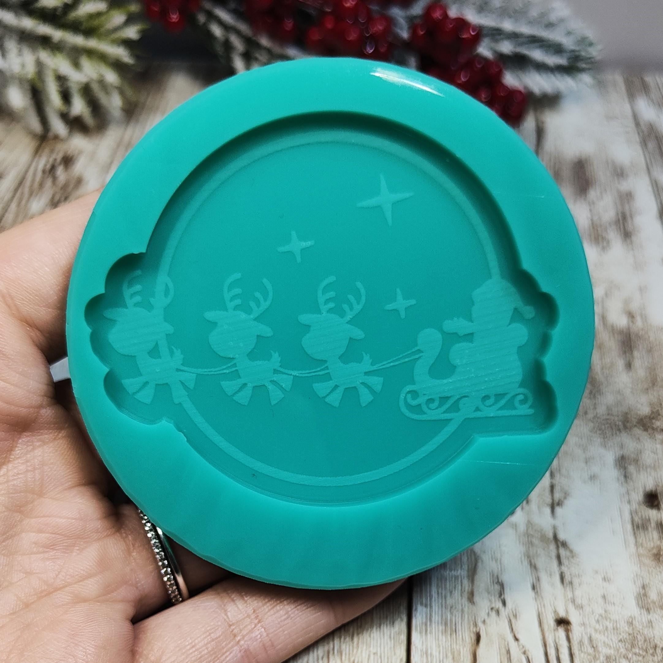 Stampo In Silicone Per Torta E Cioccolato A Forma Di Alce Di Babbo Natale – Dimensioni 13x7,5x1,5 Cm – Adatto A Forno, Microonde E Lavastoviglie – 1 Pezzo (colore Casuale)