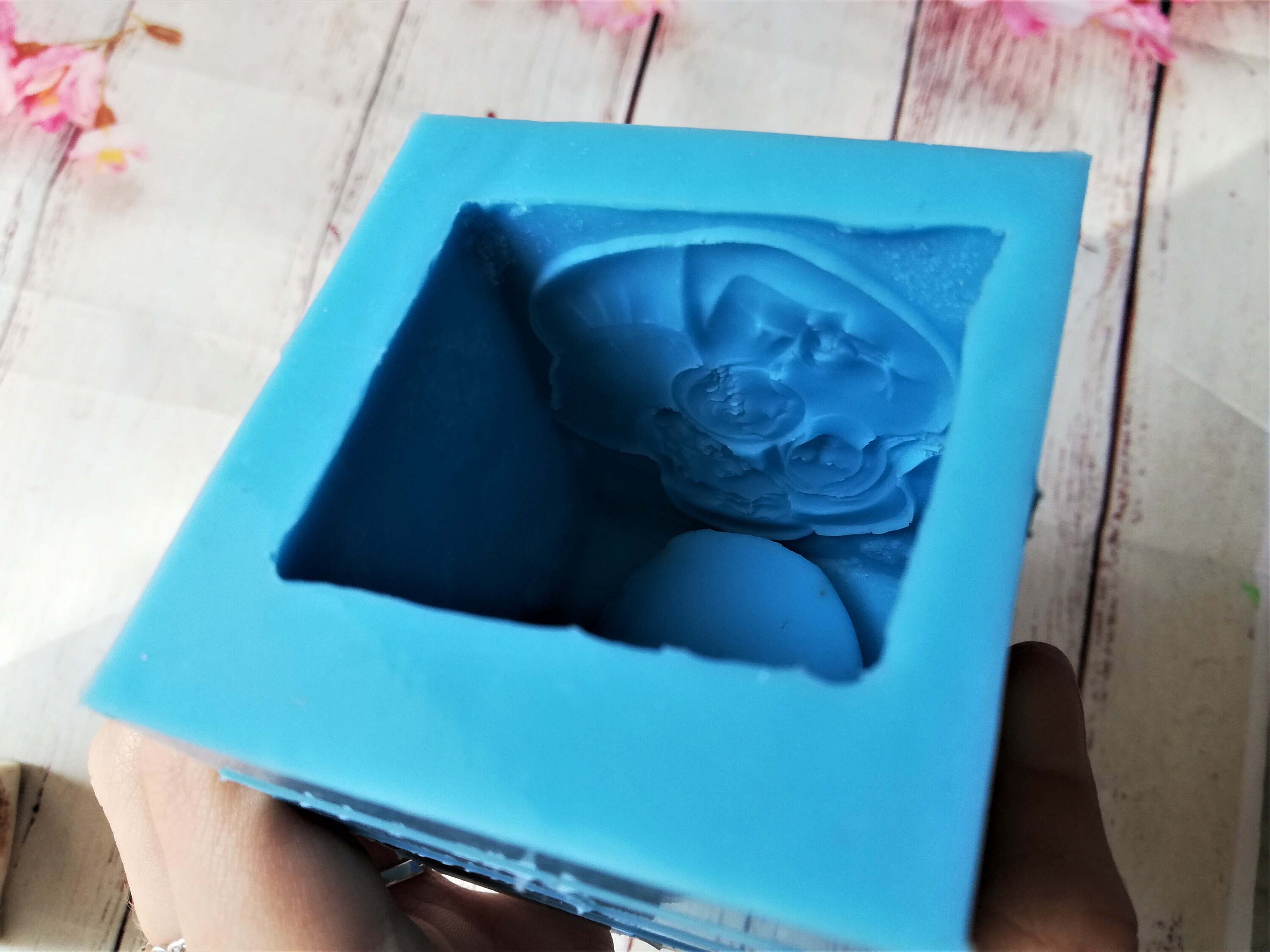 Candleholder Nativity Silicone Mold for Resin and Diplast Etsy