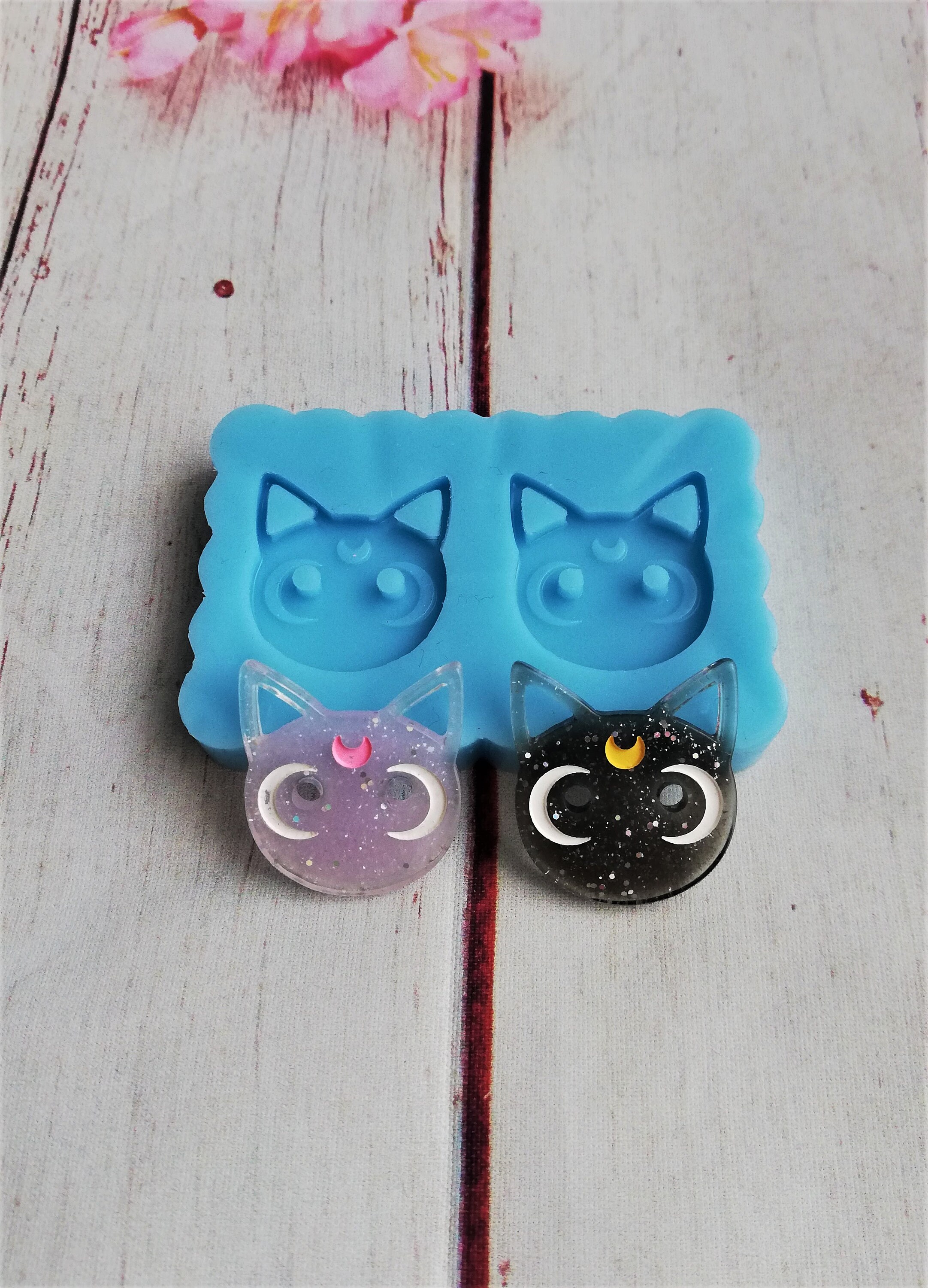 Stampo in silicone - Gatto con sciarpa