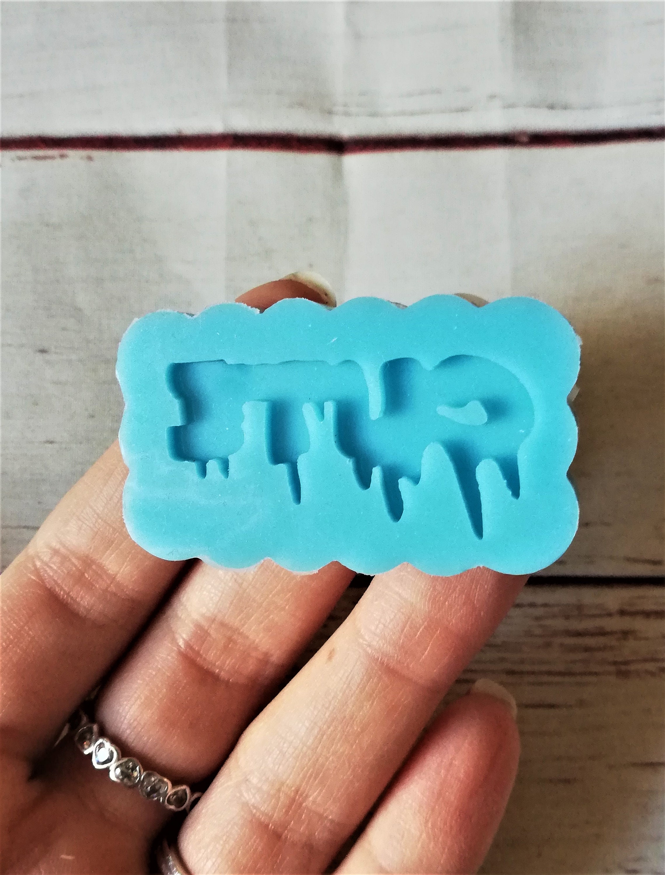 Cute Word Silicone Mold for Resin and Polymer Clay Creations Etsy