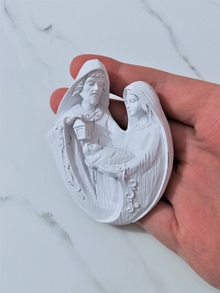 BASSI PREZZI | Stampo Silicone Artigianale Presepe H. 11X14,3 Cm | Stampi Presepe