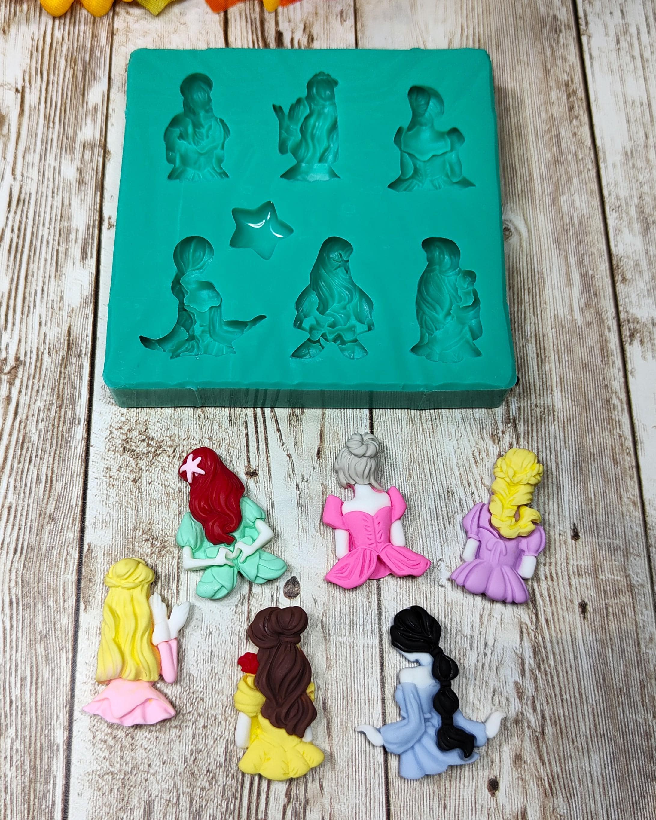 Musykrafties, stampo piccolo a 3 cavità in silicone e con foro in