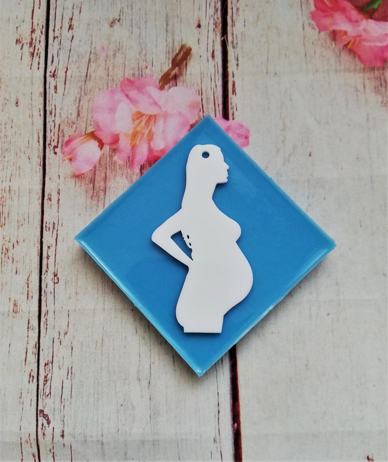Pregnant mom silicone mold for resin and polymer clay Etsy