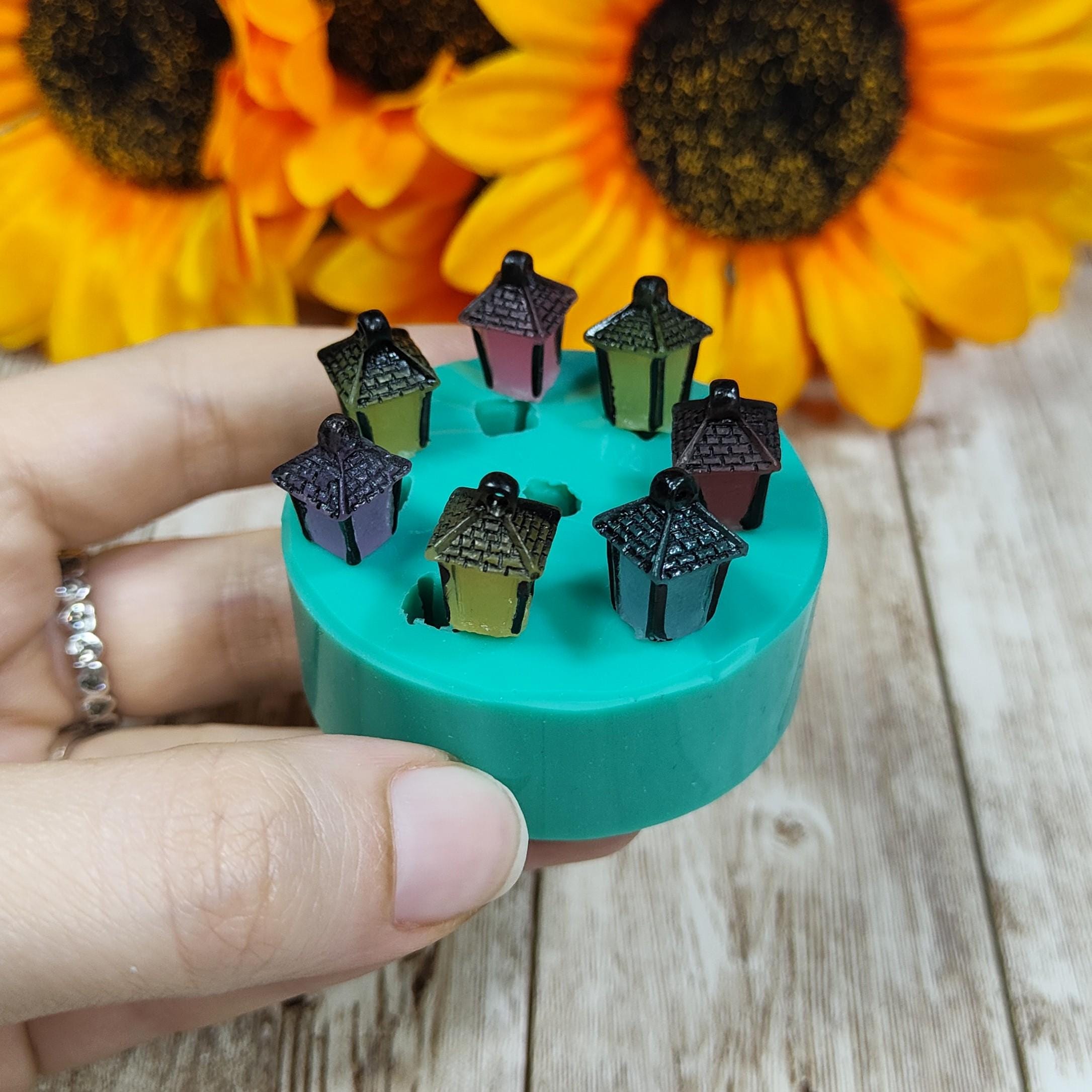 3D Lanterns Silicone Mold 7pcs 1cm for Resin, Plaster, Wax, Soap