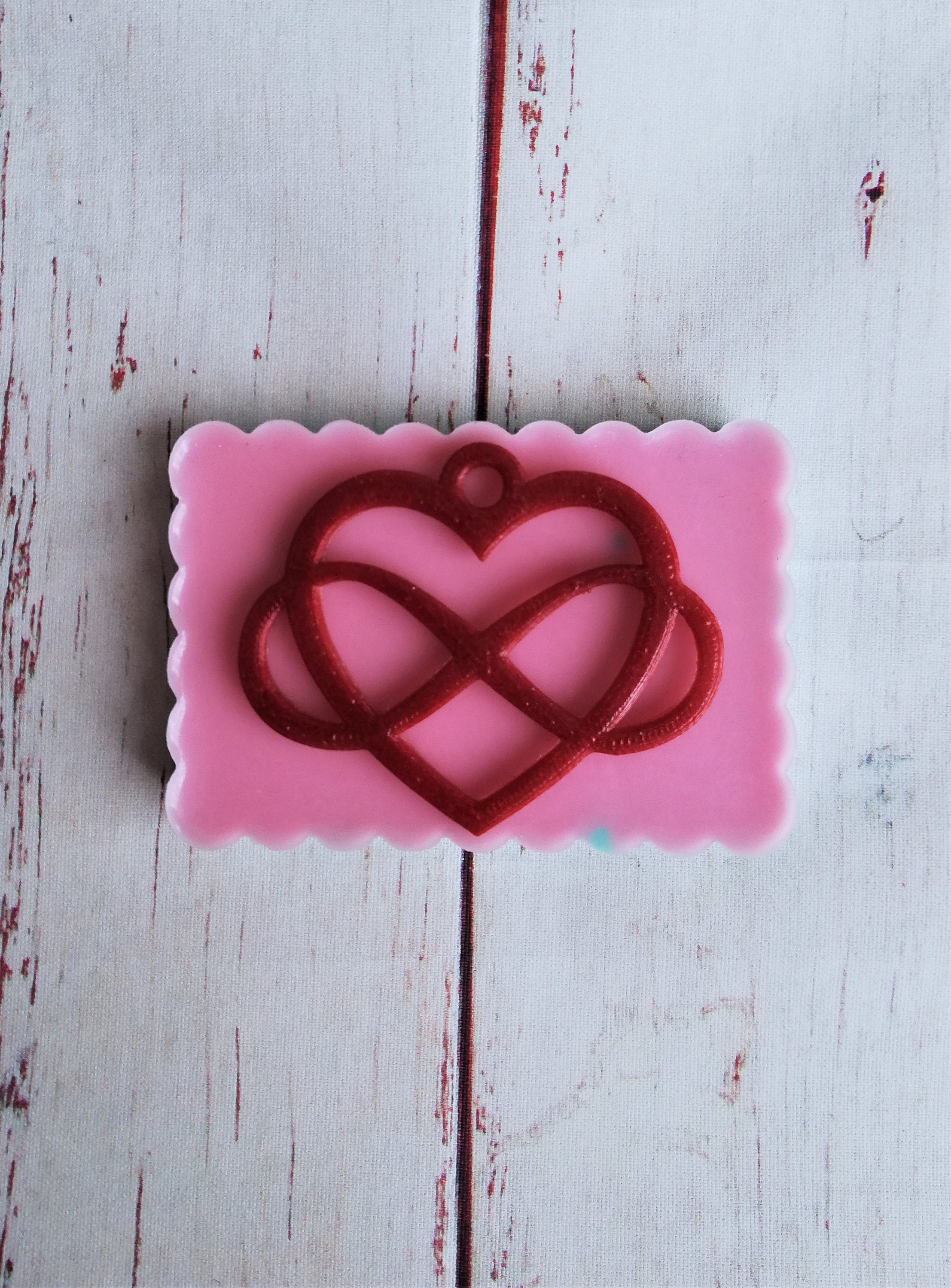 Heart With Infinity Symbol Silicone Mold for Resin and Polymer Clay ...