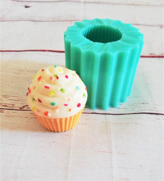 3D Cupcake Silicone Mold for Resin and Polymer Clay Creations 