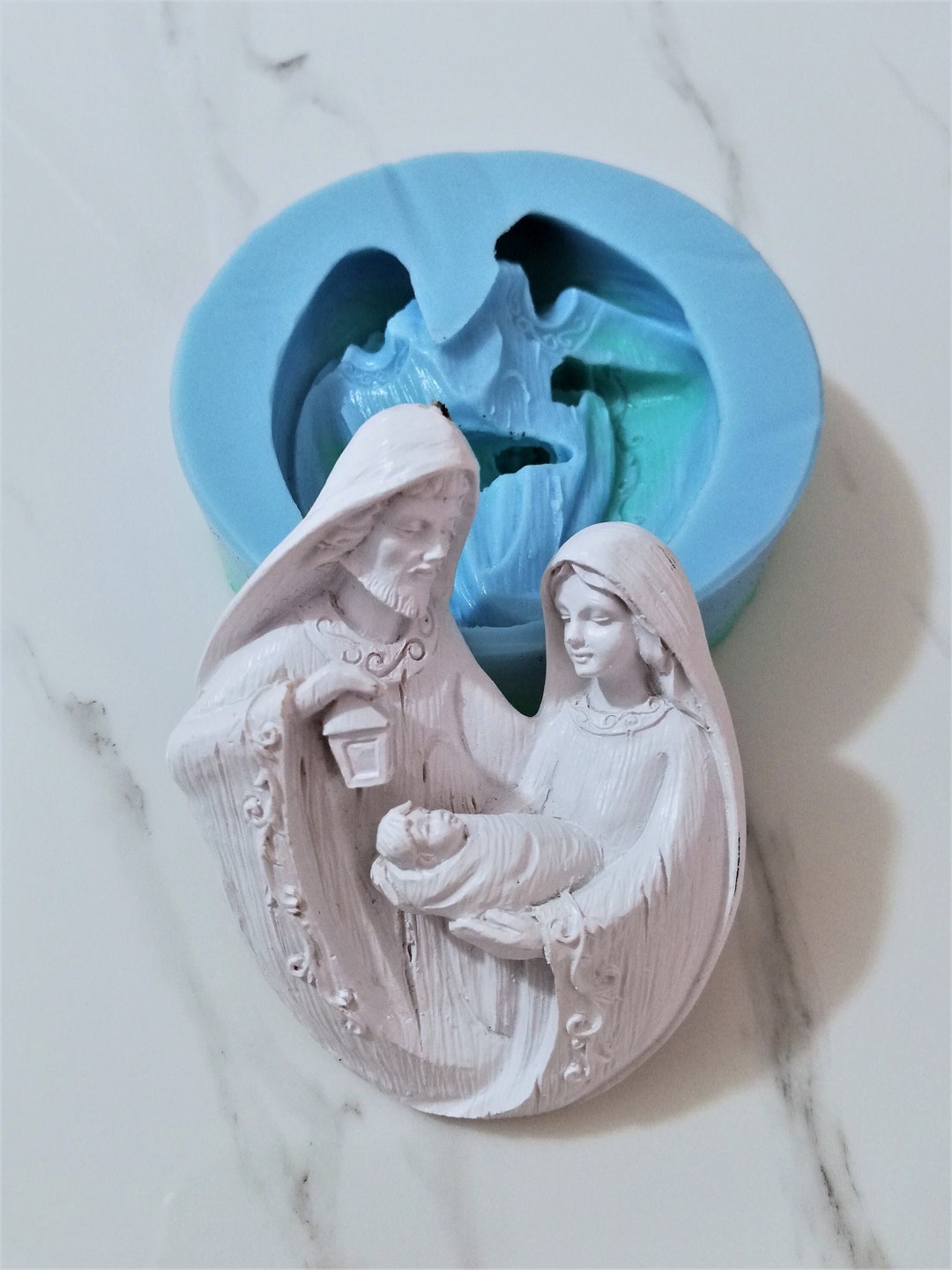 Stampo in silicone Natività Gesù Bambino per creazioni in resina, gesso,  ecc -  Italia