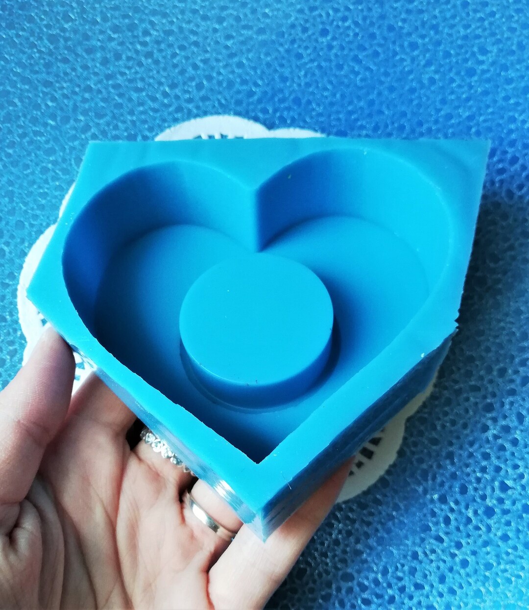 Heart Candle Holder Silicone Mold for Resin and Polymer Clay Etsy
