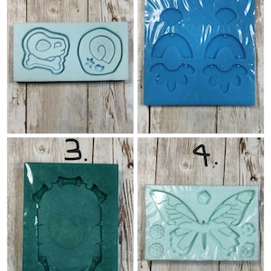 Silikonformen der Klasse B, verschiedene Motive und Größen, Einzelstücke für Kreationen aus Harz, Gips, Polymerton, Seife und Wachs.