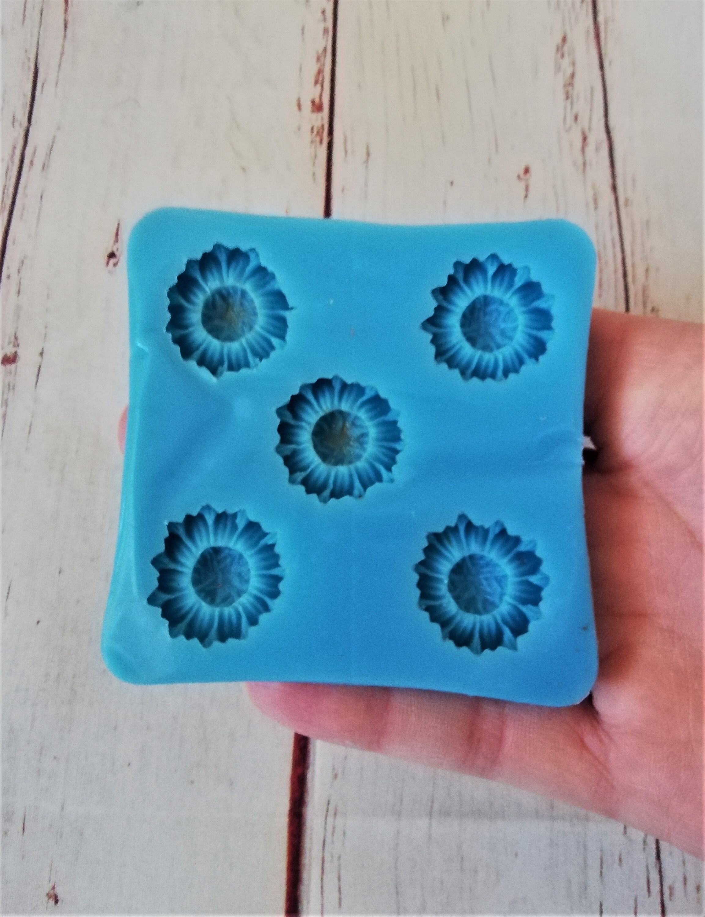 Moule Silicone Cadre Photo Tournesol 11cm : Pour Pâte Polymère, Plâtre, Création DIY