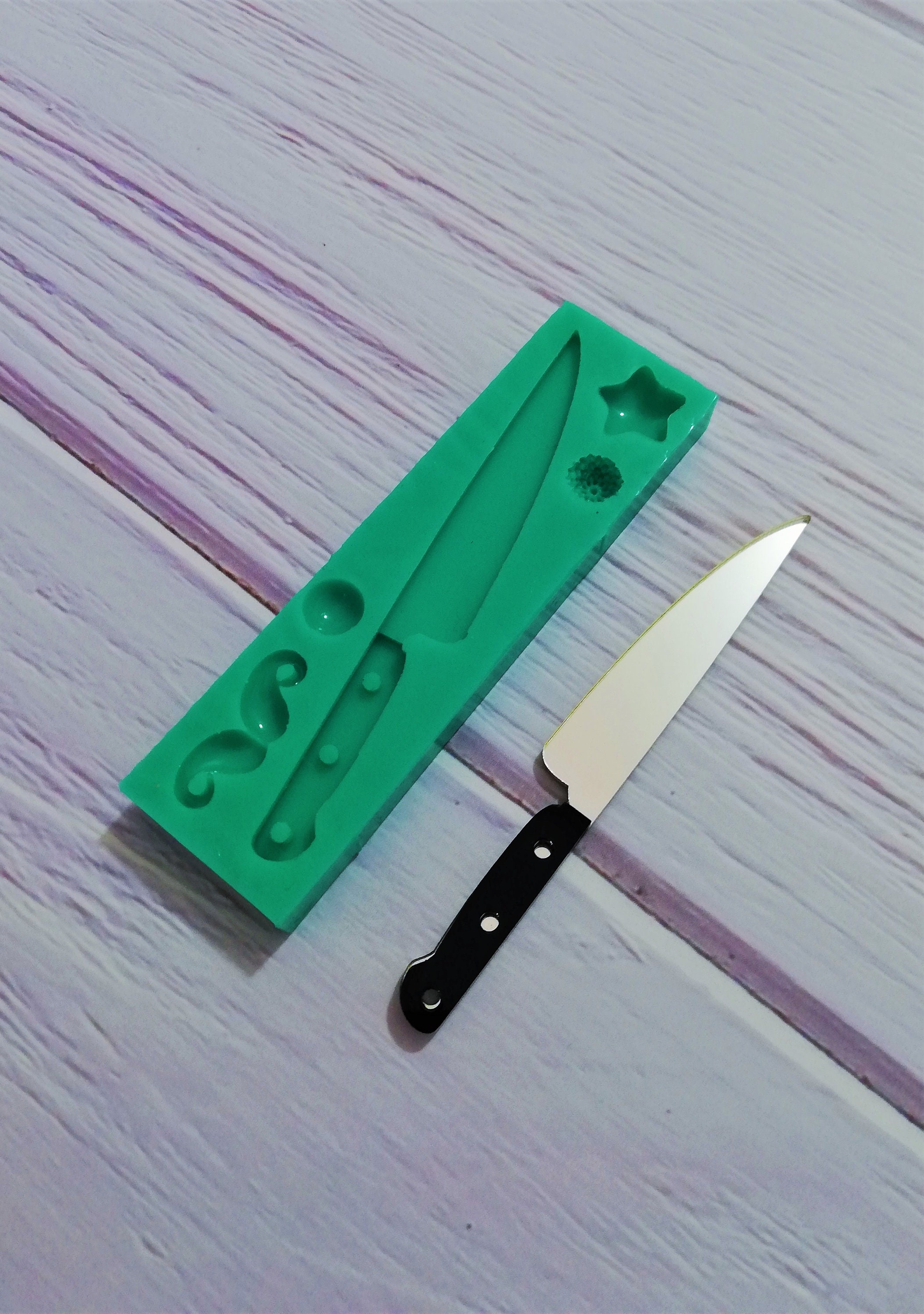 Japan - Coltello Da Cucina - Coltello Santoku - Acciaio Al Carbonio Legno Giappone 1 Coltello Professionale