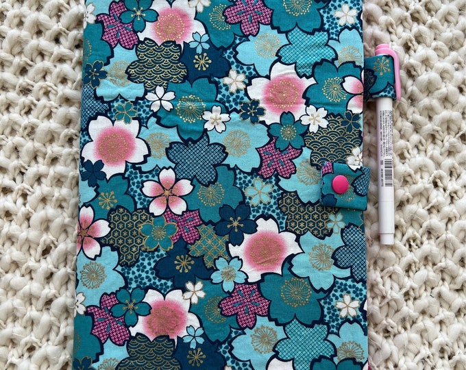 Japanese Notebook Cover, Cherry Blossom Notebook Cover, Sakura ...
