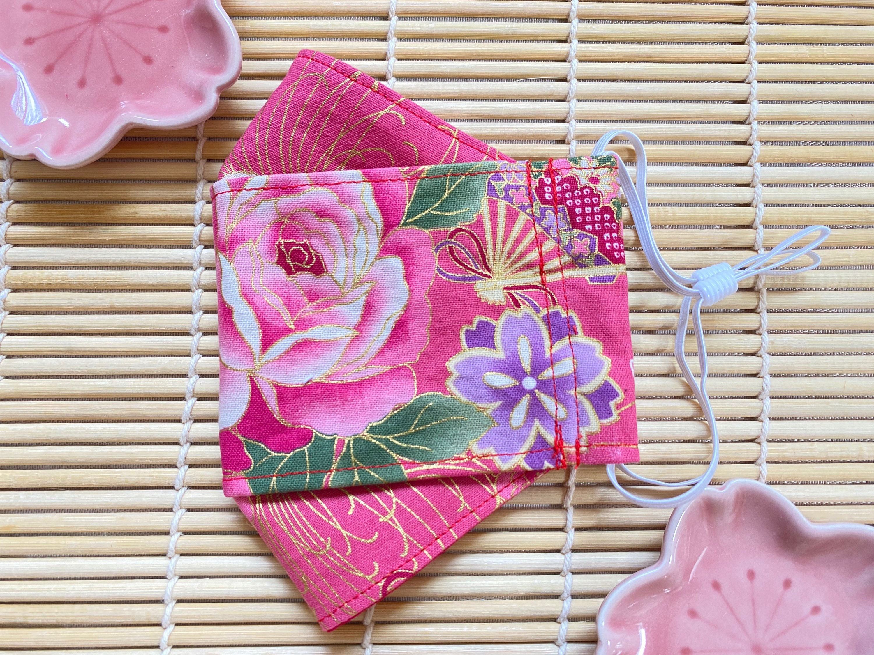 Máscara De Origami Sakura Máscara Sakura 3D Máscara de Flor Etsy