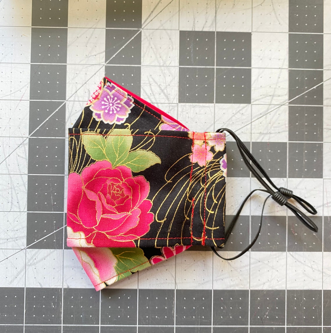 Máscara De Origami Sakura Máscara Sakura 3D Máscara de Flor Etsy