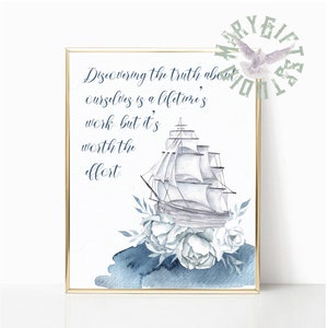 Mr Rogers quote,Mr Rogers printable,Fred Feely Rogers,Inspirational Wall Art,Motivational Poster,Home Decor,Watercolor Ship,Sea,Custom print