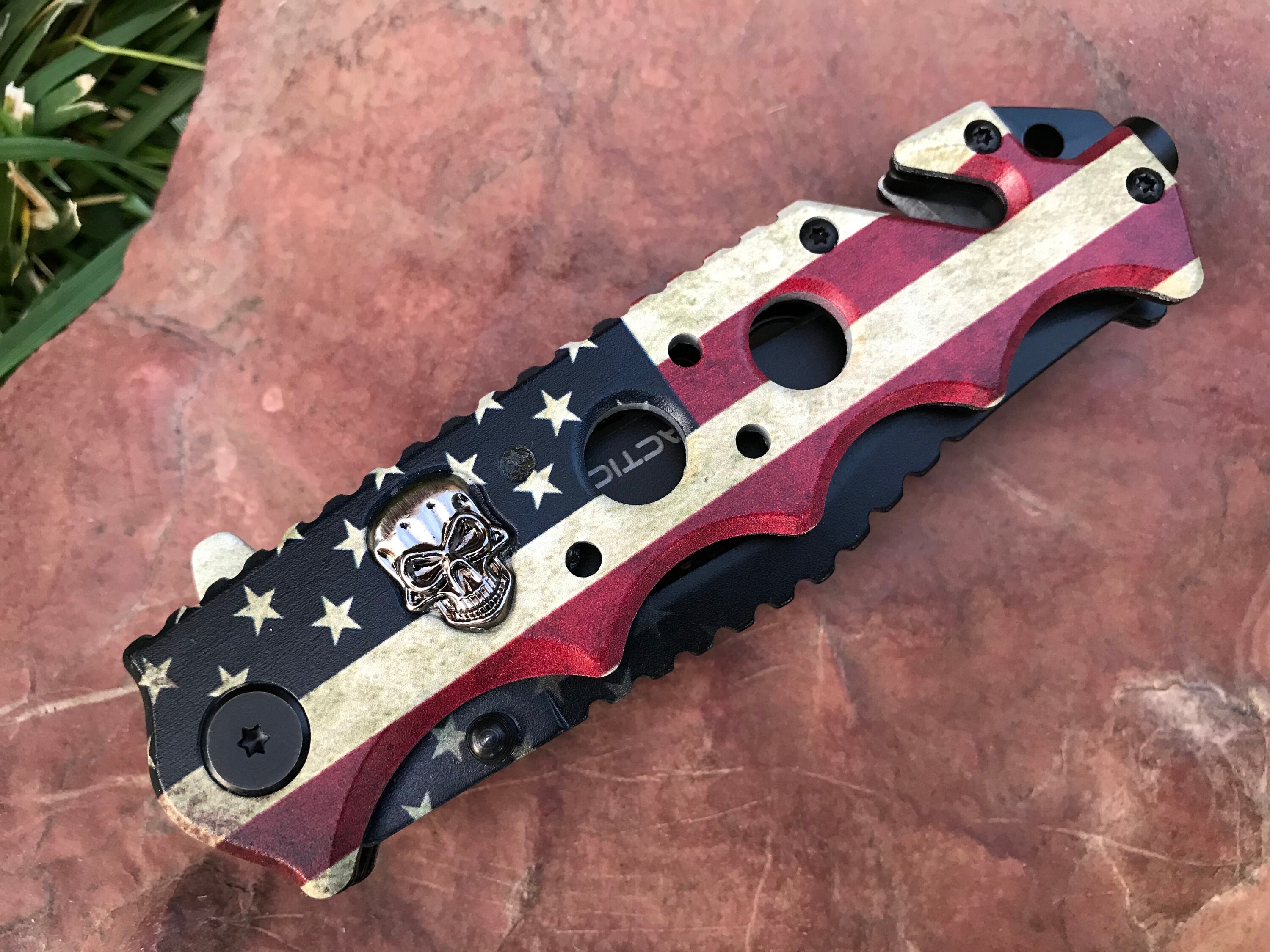 TG USA Lightweight Survival Pocket Knife Assisted 440 Etsy