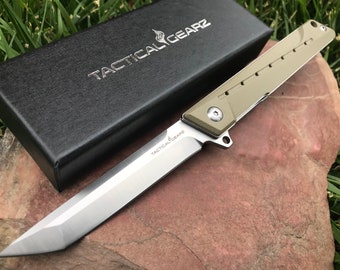 Spear Tip Blade! Razor Sharp D2 Steel Ball Bearing Pivot System Premium EDC Folding Pocket Knife TACTICAL GEARZ TG Xion
