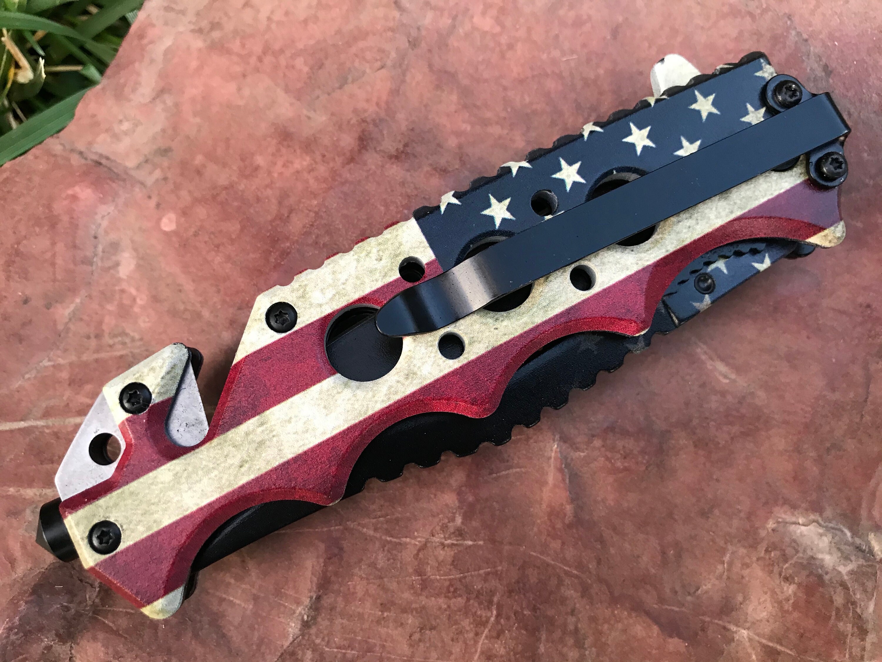 TG USA Lightweight Survival Pocket Knife Assisted 440 Etsy