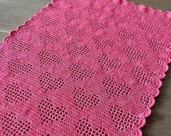 Blanket of Hearts Crochet Pattern | PDF digital file | English & Dutch