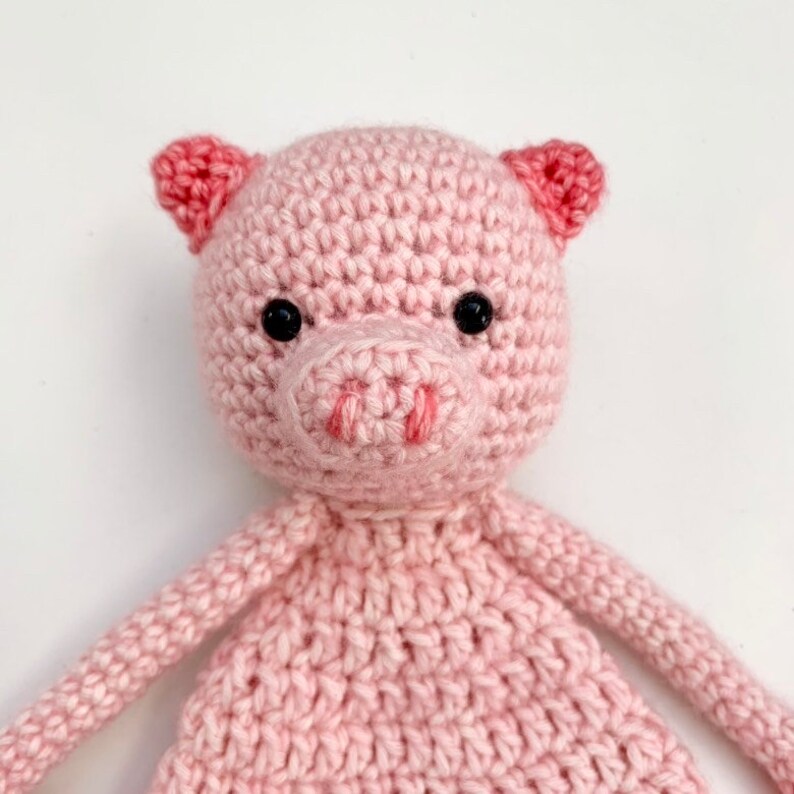 Pig Baby Lovey Amigurumi Crochet Pattern Rag Doll Comforter - Etsy