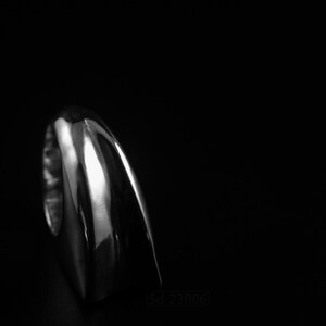 Contemporary Geometric Ring: Bold, Unisex Design, Massive Modern Statement Jewelry, Size 6 3/4 image 17