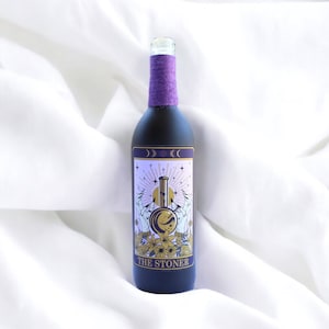 The Stoner Tarot Incense Bottle Burner, Incense Holder for Sticks, Fantasy In Home Decor, Whimsical Gift for Her