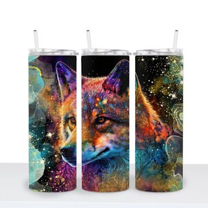 Fox Tumbler, Fox Coffee Cup, Fox Gifts for Women Travel Mug, Coffee Lover Gift for Her, Fox Gifts Girl, Nature Lover Gift